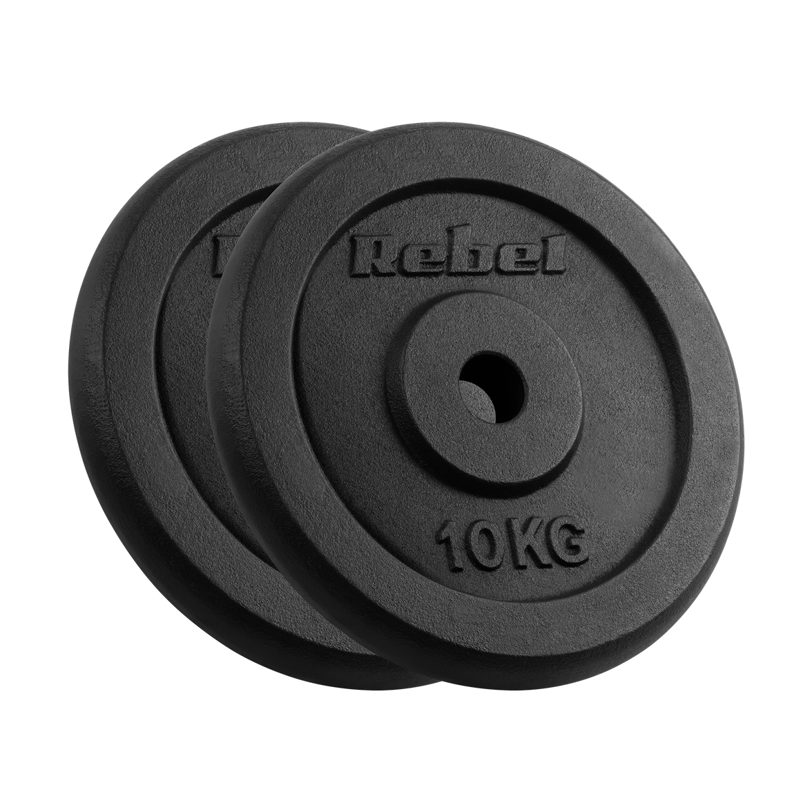 Vægtskiver 2x10kg med Håndtag 31 mm gym4all
