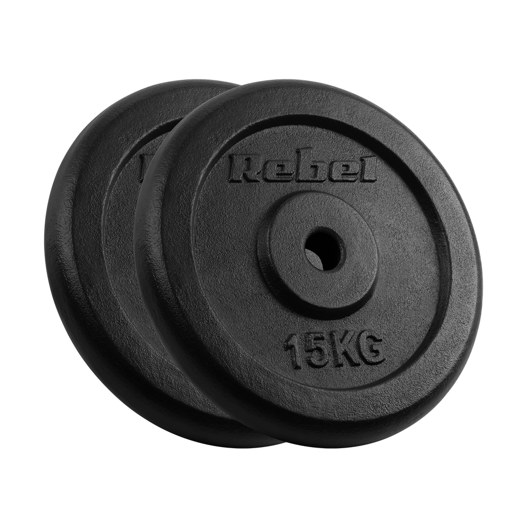 Vægtskiver  2x15kg gym4all