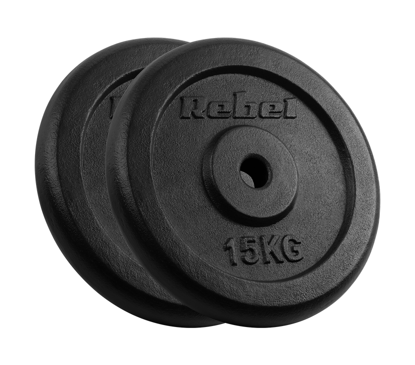 Vægtskiver  2x15kg gym4all