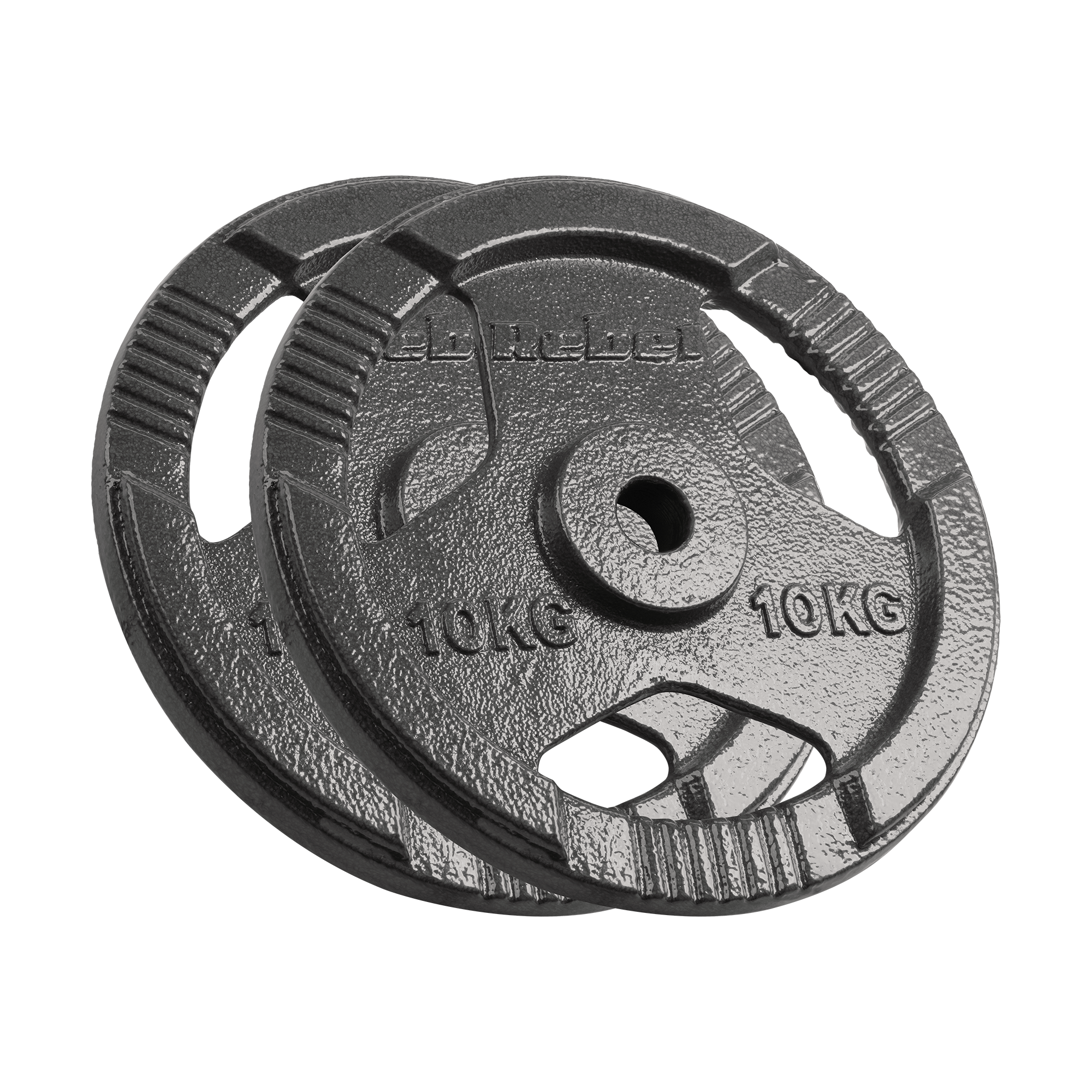 Vægtskiver 2x10kg med Håndtag 31 mm gym4all