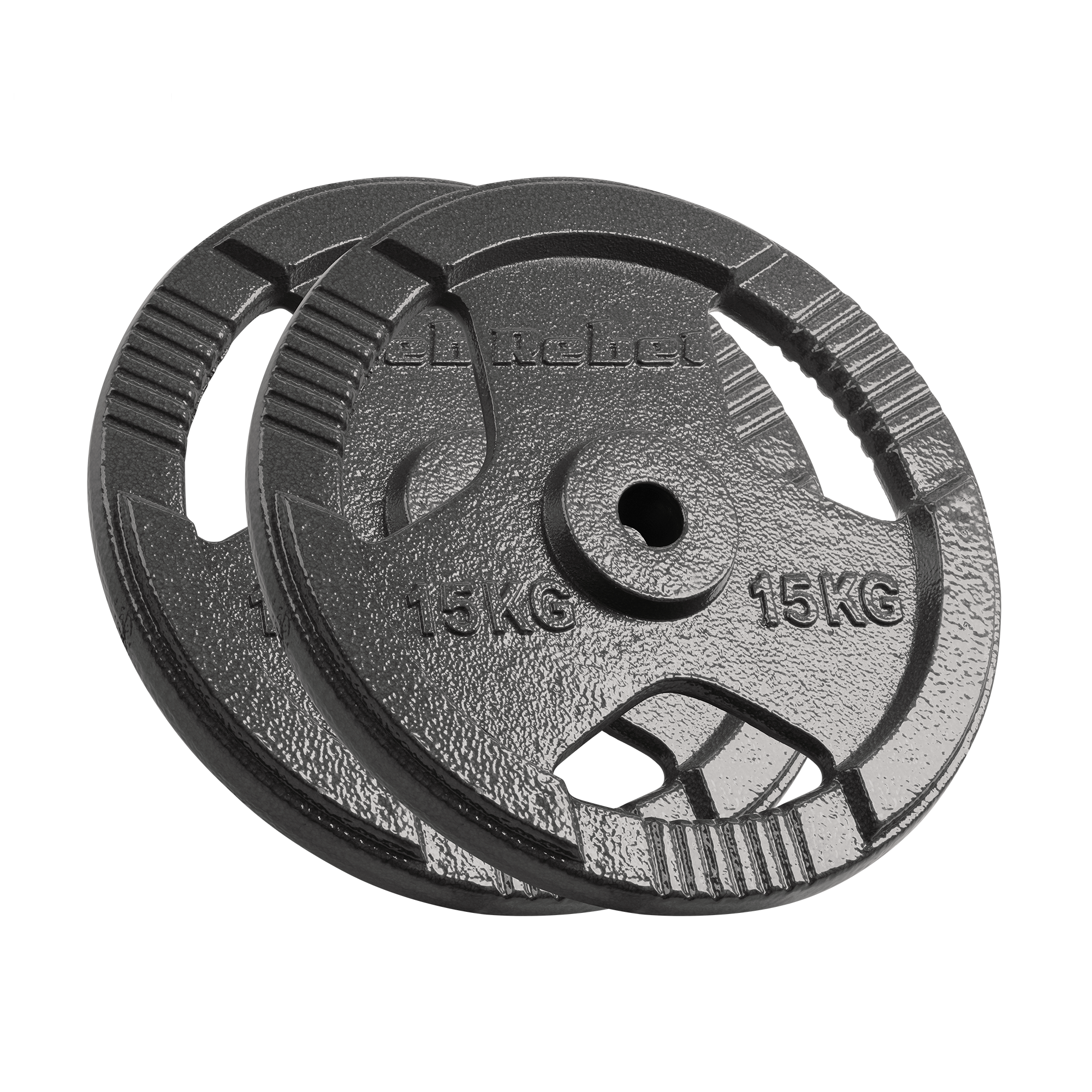 Vægtskiver 2x15kg med Håndtag 31 mm gym4all