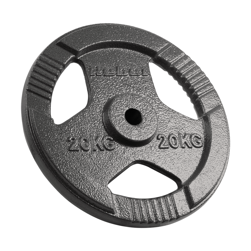 Vægtskiver 20kg med Håndtag 31 mm gym4all