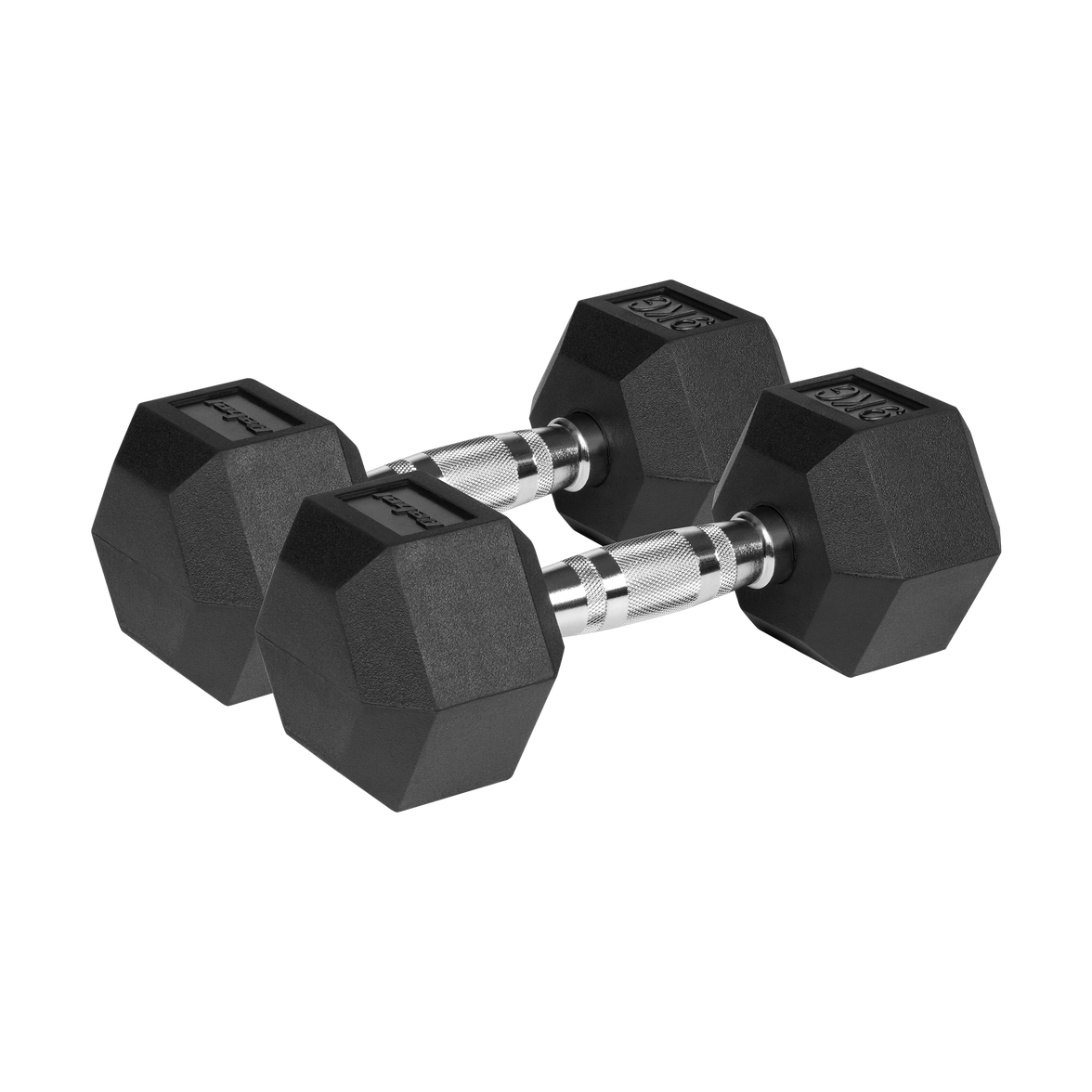 Hexagon Håndvægte 2x9 kg: Gummi Håndvægtssæt til Homegym gym4all