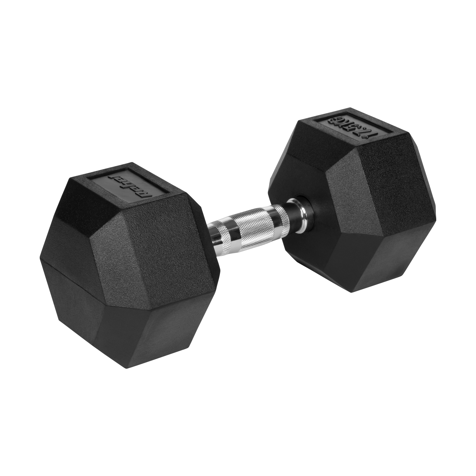 Gummibelagt støbejernshåndvægt HEX 17,5 kg gym4all