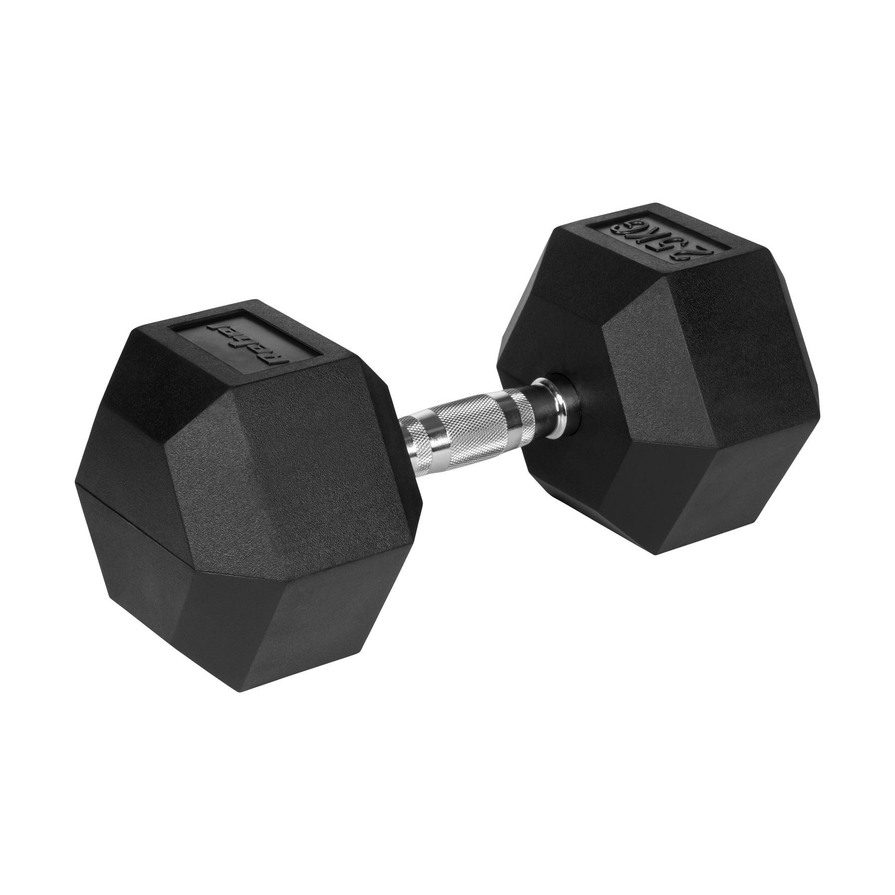 Gummibelagt støbejernshåndvægt HEX 25 kg gym4all