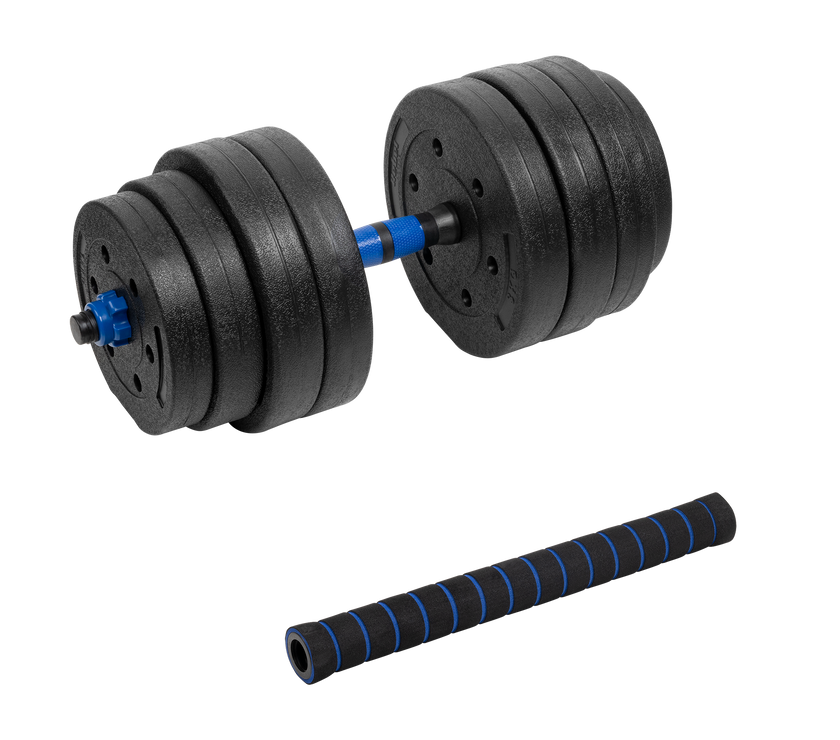 Justerbar bituminøs håndvægt med forbindelse 1x20 kg Rebel gym4all