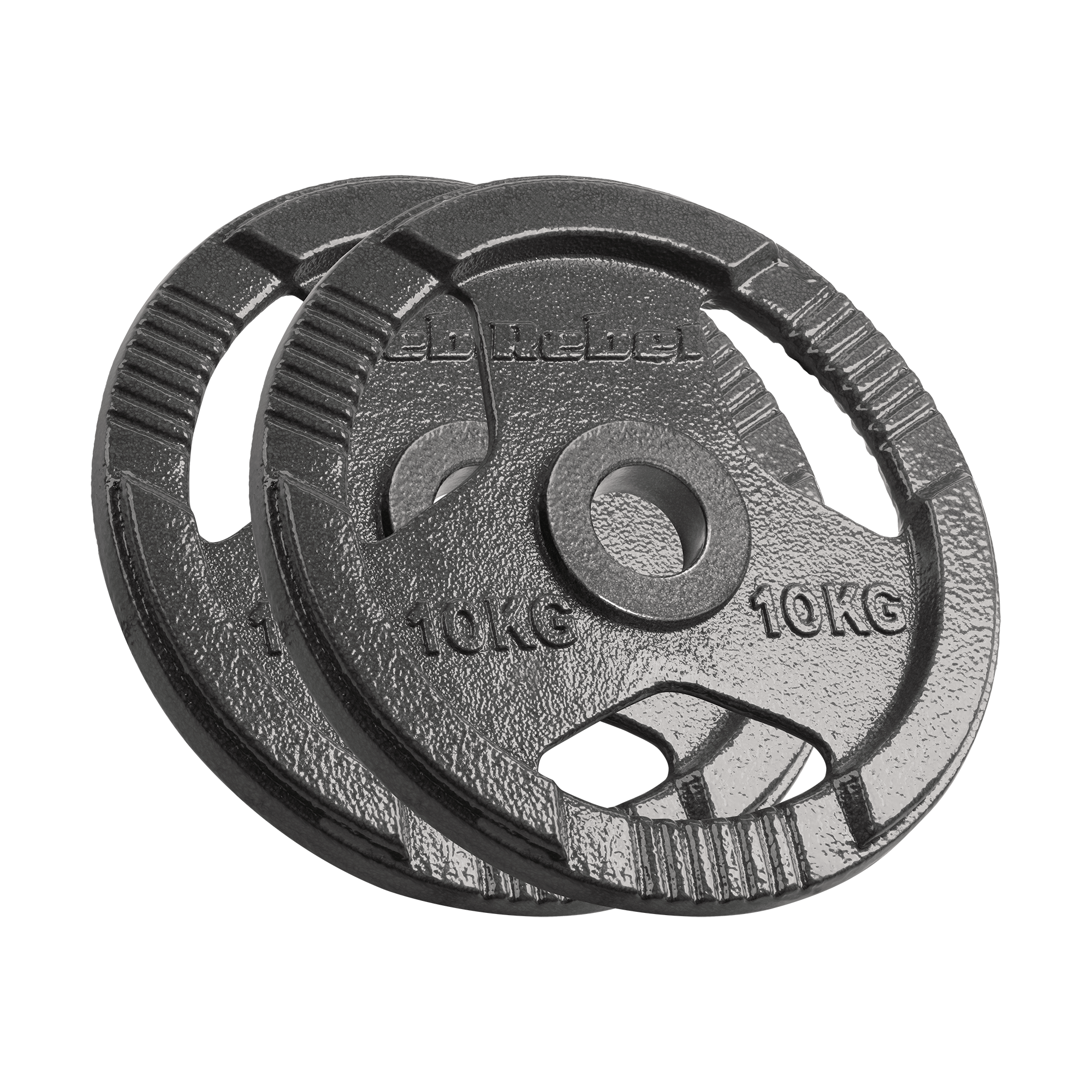 Vægtskiver 2x10kg med Håndtag 51 mm gym4all