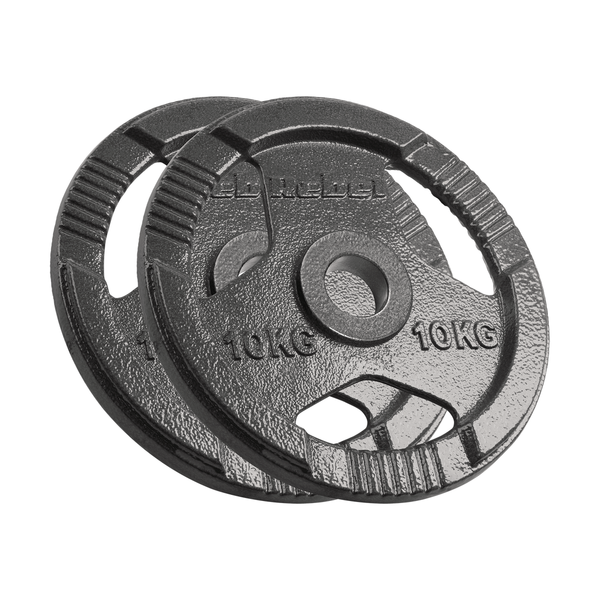 Vægtskiver 2x10kg med Håndtag 51 mm gym4all