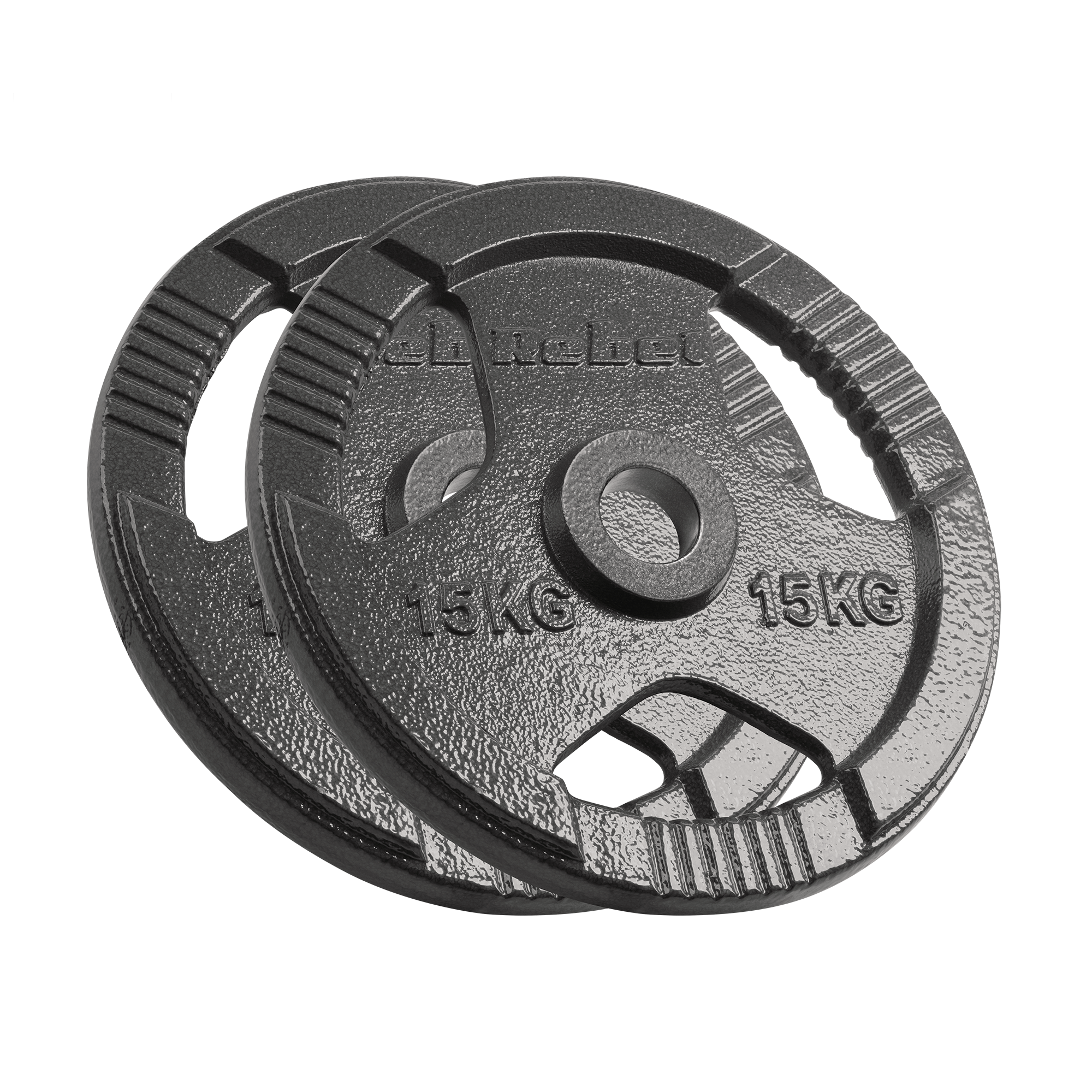 Vægtskiver 2x15kg med Håndtag 51 mm gym4all