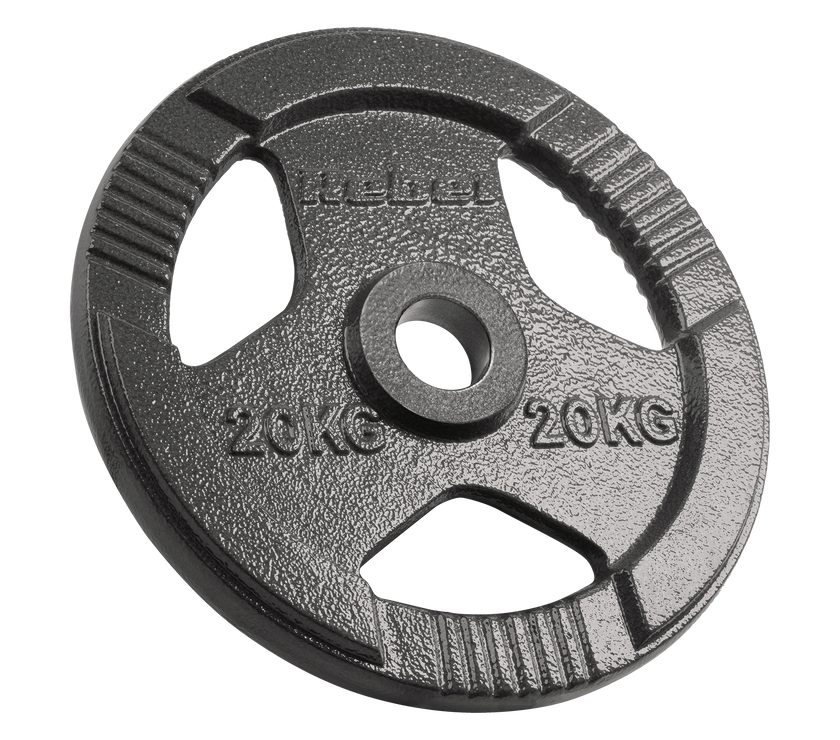 Vægtskiver 20kg med Håndtag 51 mm gym4all