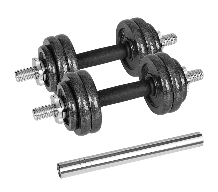 Håndvægte 2x7,5kg i en kuffert gym4all