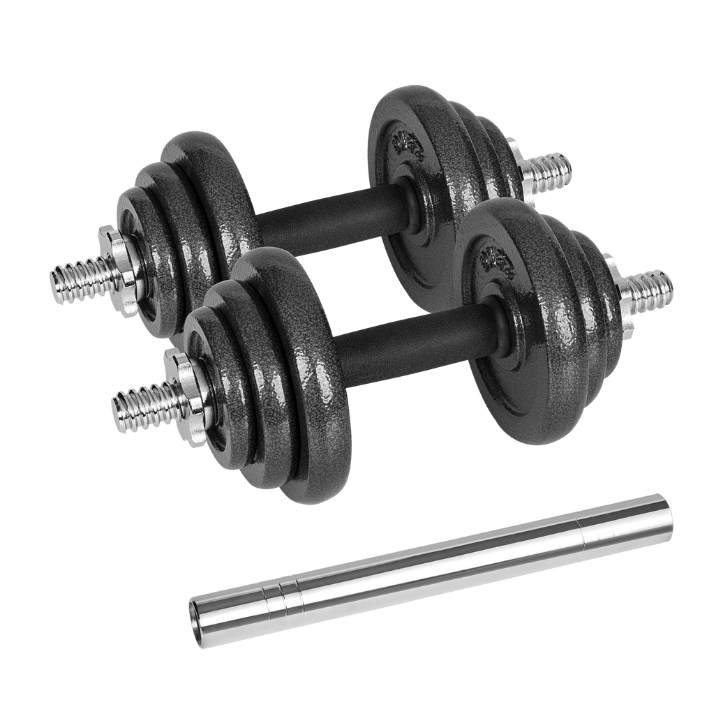 Håndvægte 2x10kg i en kuffert gym4all