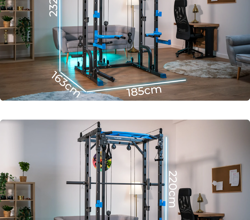 Squat Rack Smith Dips Cable Tower TH gym4all