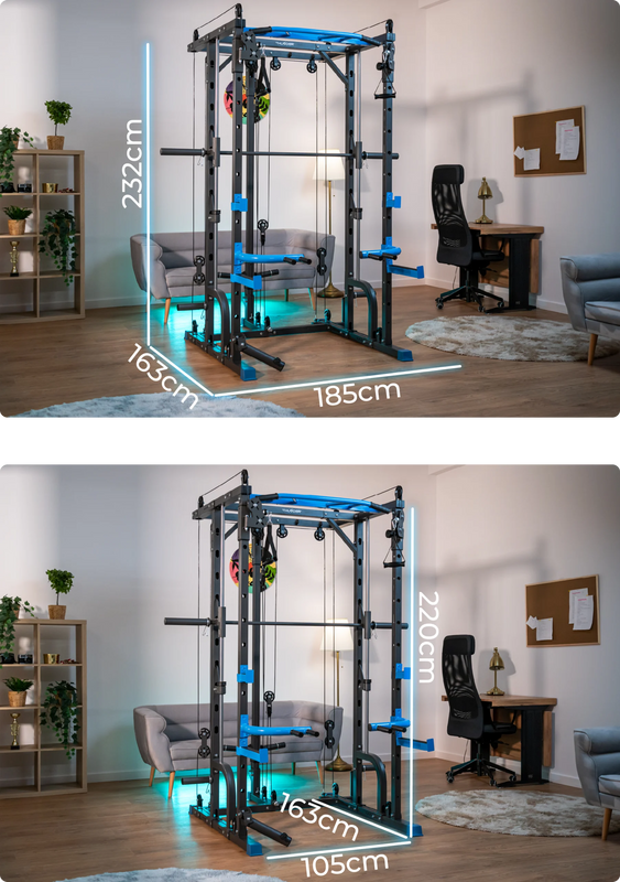 Squat Rack Smith Dips Cable Tower TH gym4all