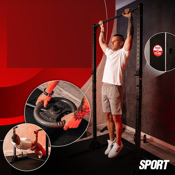 STATIONÆR PULLUPPESTANG MED STATIVE gym4all