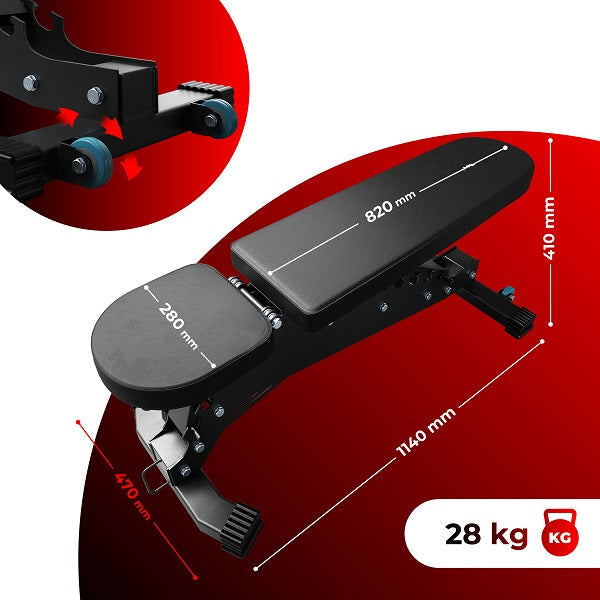 Regulated Træningsbænk gym4all