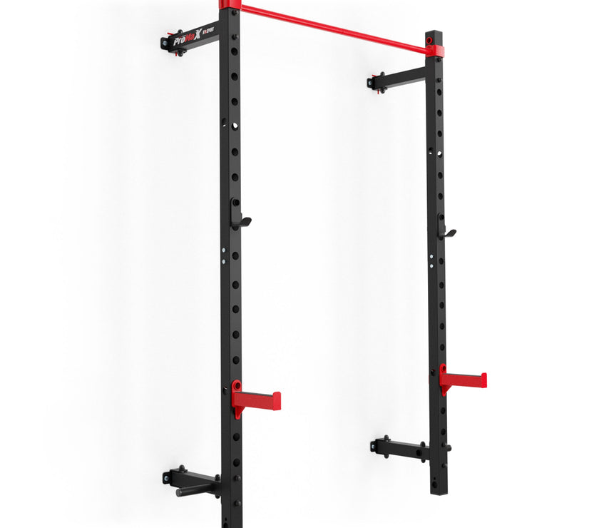 FX001 Foldbart Vægmonteret Squat Rack – Pladsbesparende Homegym gym4all