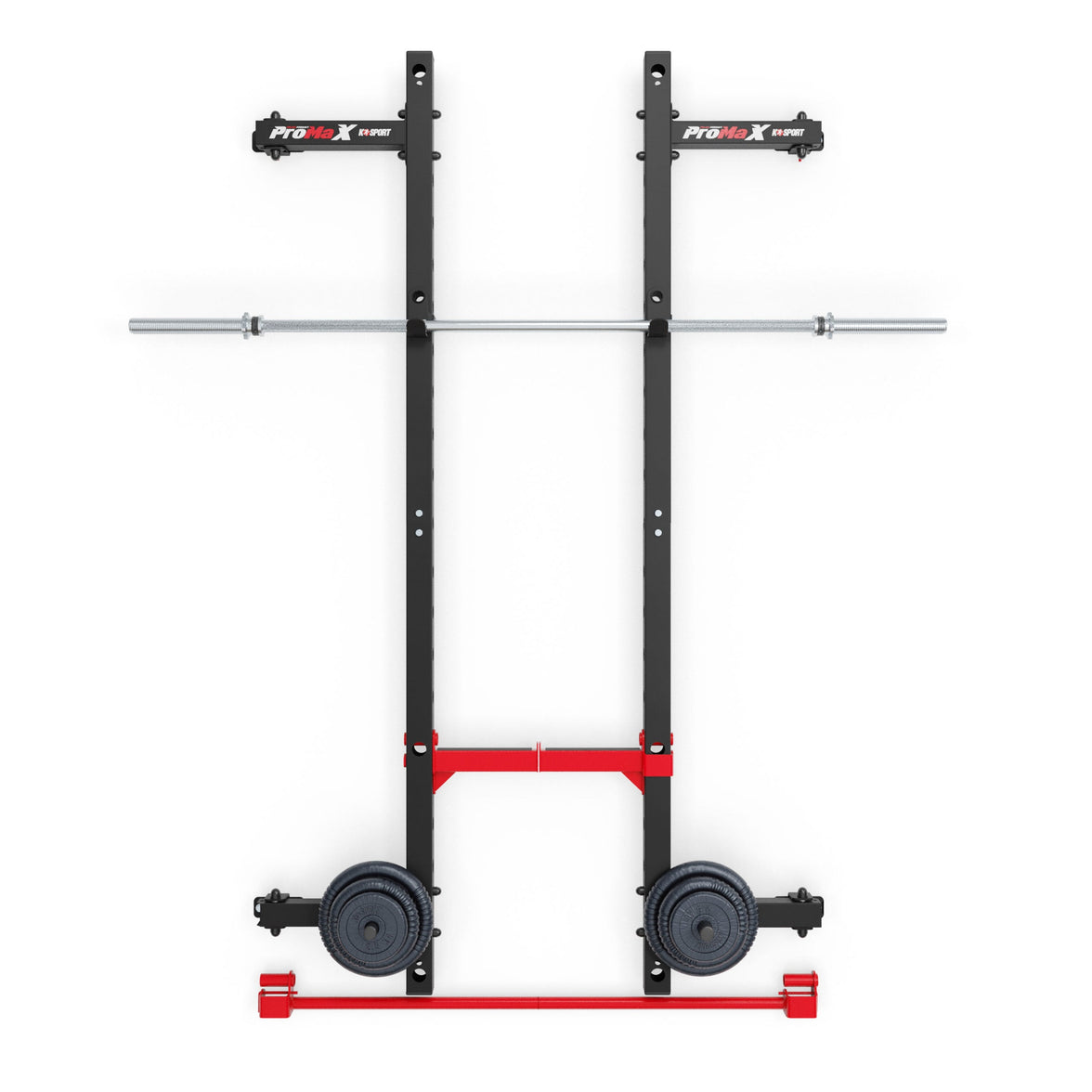 FX001 Foldbart Vægmonteret Squat Rack – Pladsbesparende Homegym gym4all