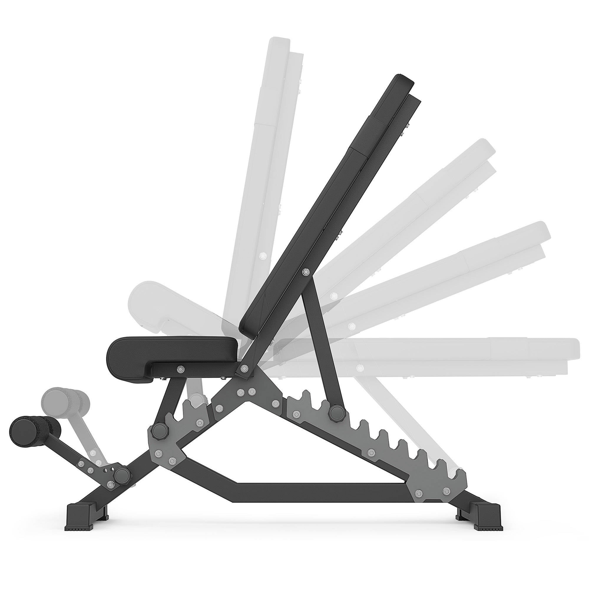 Semi-Pro Dobbelt-justerbar skråbænk træningsbænk gym4all