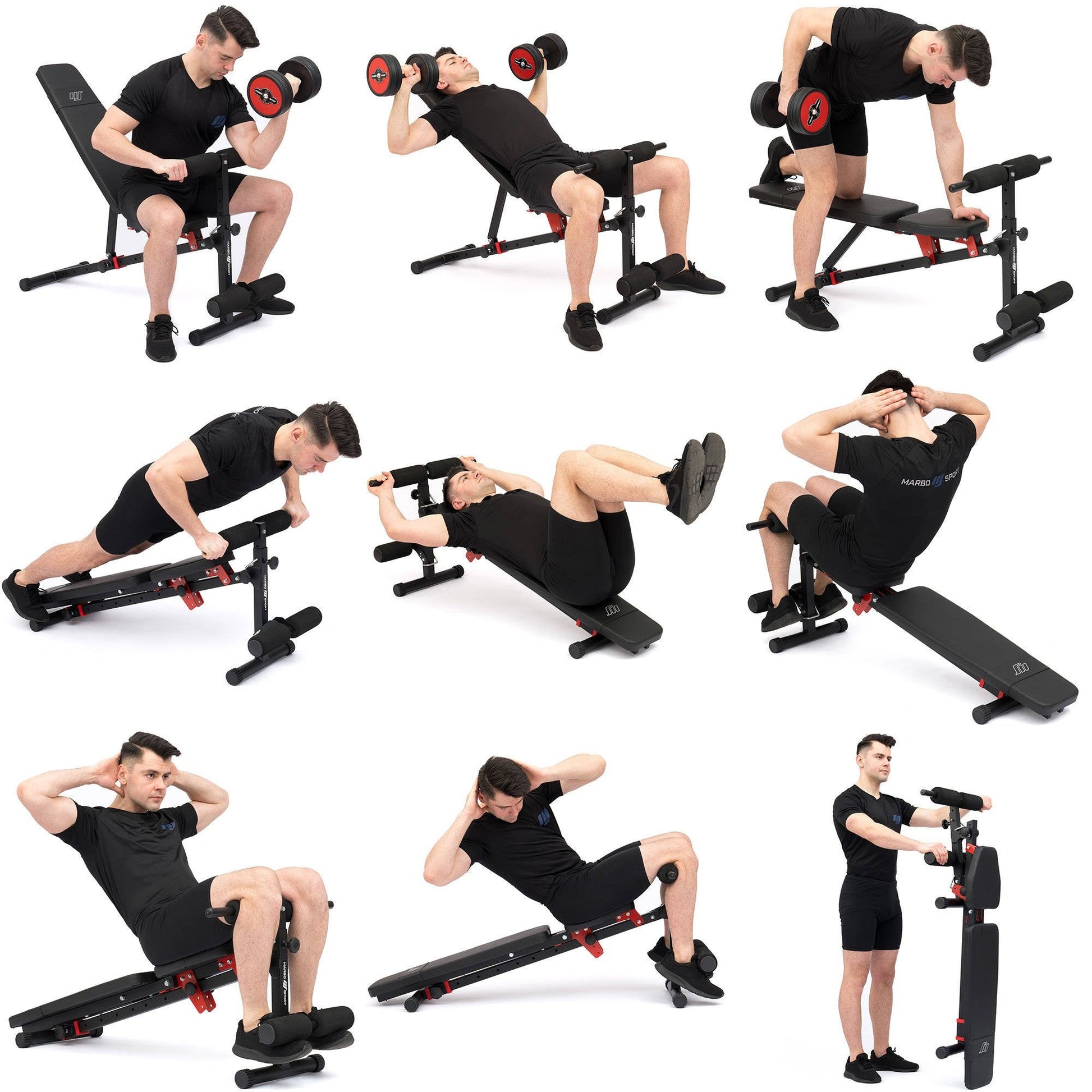 Sammenfoldelig multi bænk gym4all