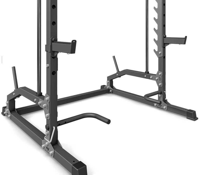 Smith Machine Half Rack – Multifunktionelt Squat Rack med Pull-Up Bar gym4all