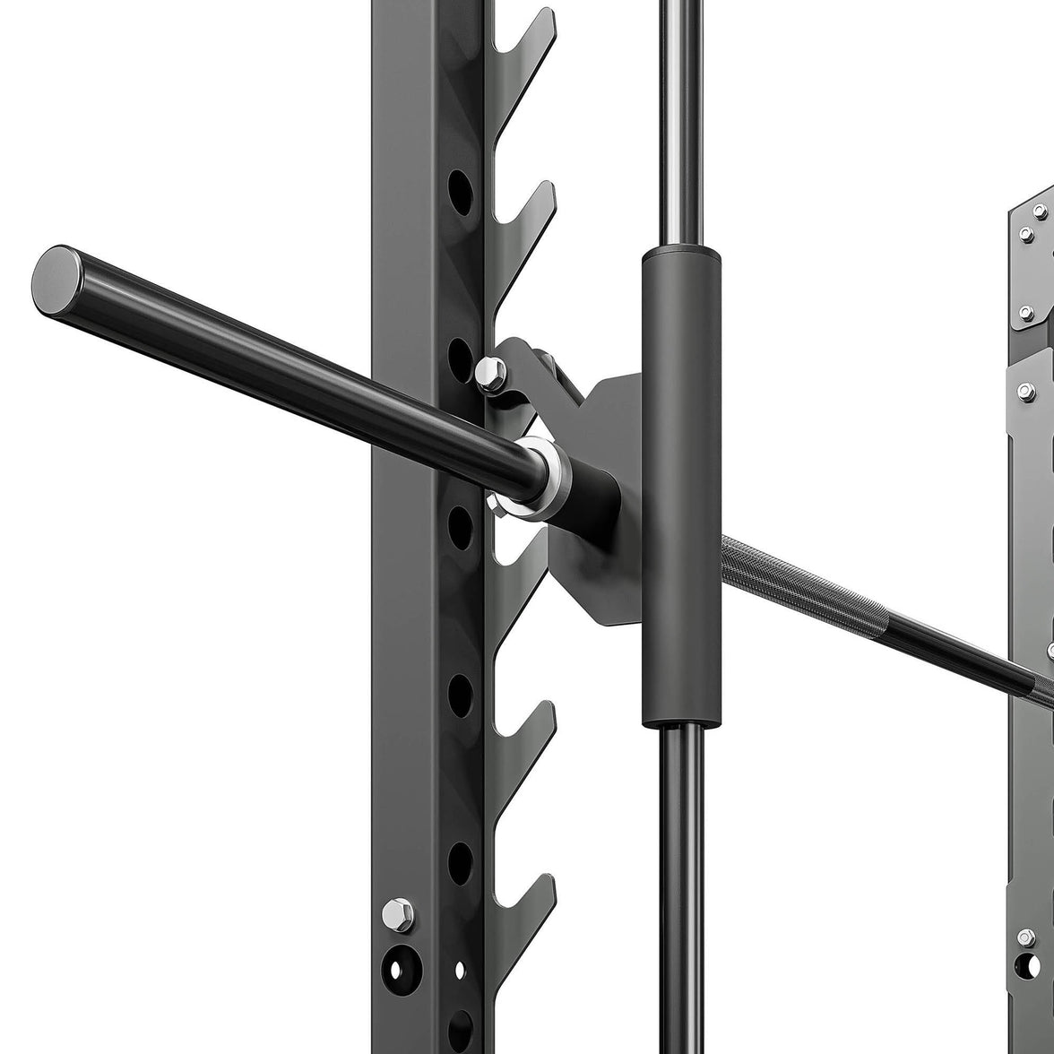 Smith Machine Half Rack – Multifunktionelt Squat Rack med Pull-Up Bar gym4all