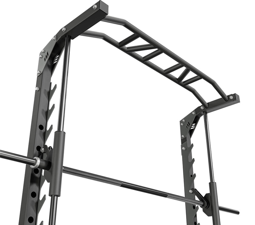 Smith Machine Half Rack – Multifunktionelt Squat Rack med Pull-Up Bar gym4all
