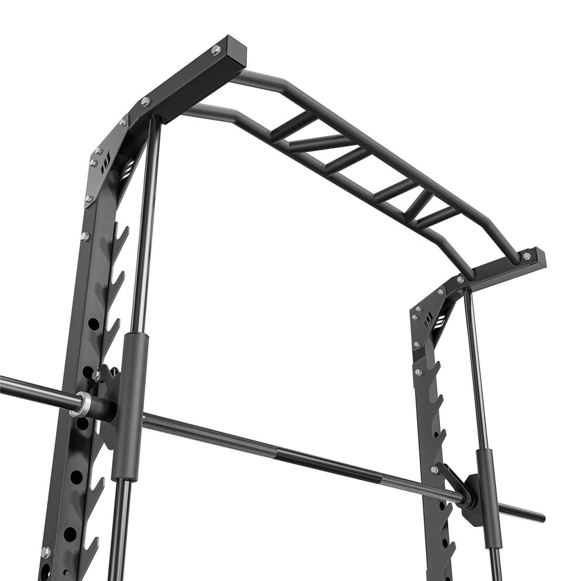 Smith Machine Half Rack – Multifunktionelt Squat Rack med Pull-Up Bar gym4all