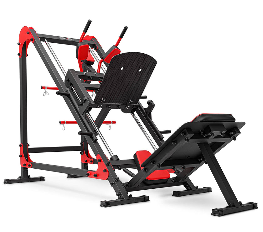 Ben Press & Hack Squat Maskine 2-i-1 – Professionel Træningsmaskine til Ben gym4all