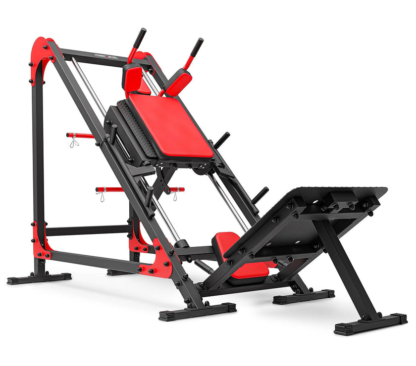 Ben Press & Hack Squat Maskine 2-i-1 – Professionel Træningsmaskine til Ben gym4all