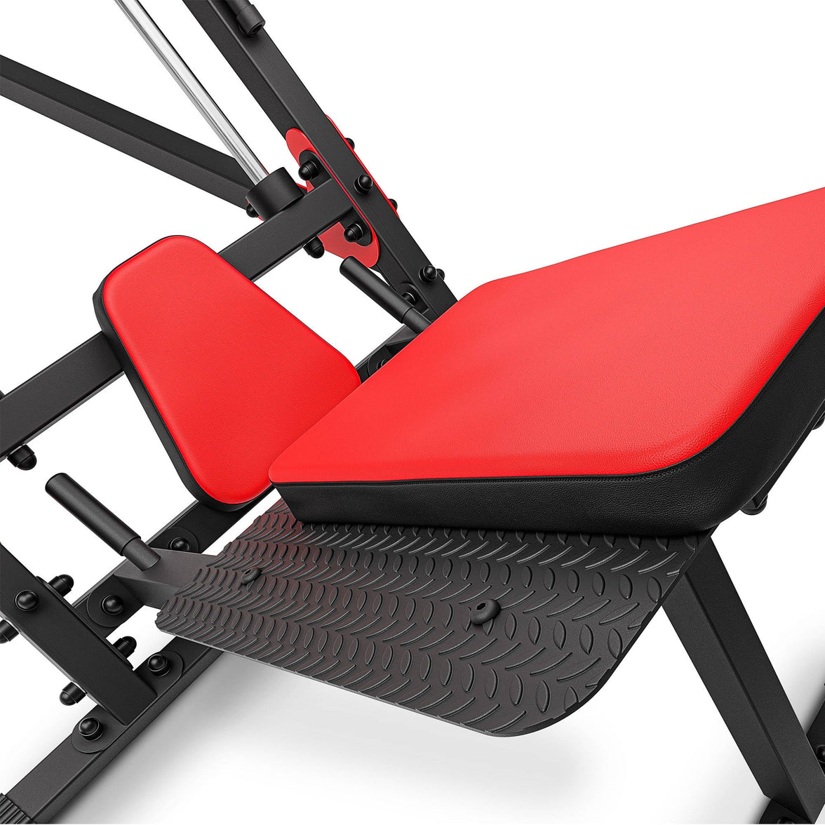 Ben Press & Hack Squat Maskine 2-i-1 – Professionel Træningsmaskine til Ben gym4all