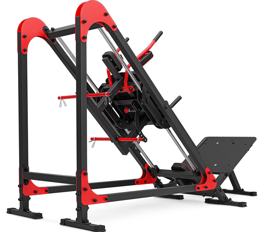 Ben Press & Hack Squat Maskine 2-i-1 – Professionel Træningsmaskine til Ben gym4all