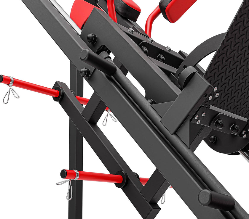 Ben Press & Hack Squat Maskine 2-i-1 – Professionel Træningsmaskine til Ben gym4all