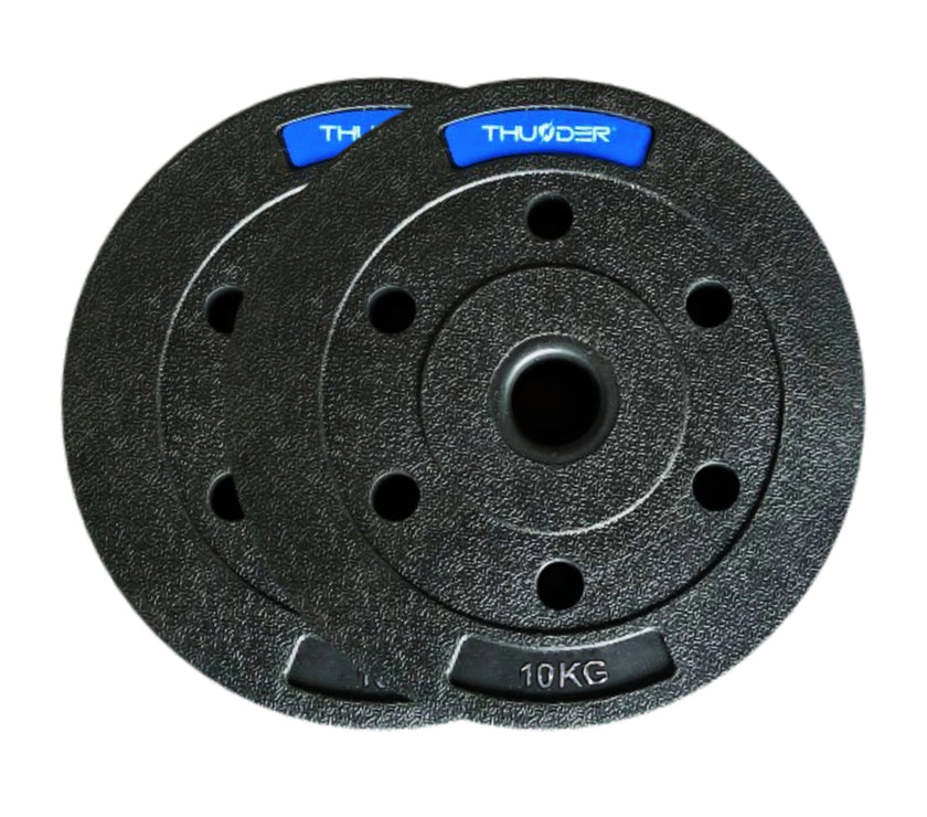 TH 20kg Bitumenvægte 2x10kg 31mm - Støjfri Hjemmegym Sæt gym4all