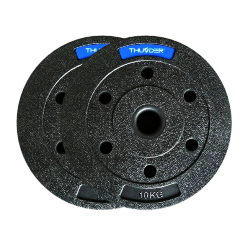 TH 20kg Bitumenvægte 2x10kg 31mm - Støjfri Hjemmegym Sæt gym4all