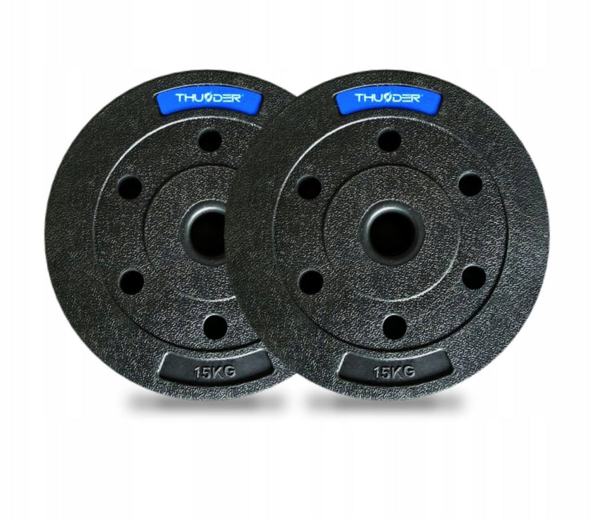 TH 60kg Bitumenvægte Sæt - 2x15kg 31mm Hjemmegym gym4all