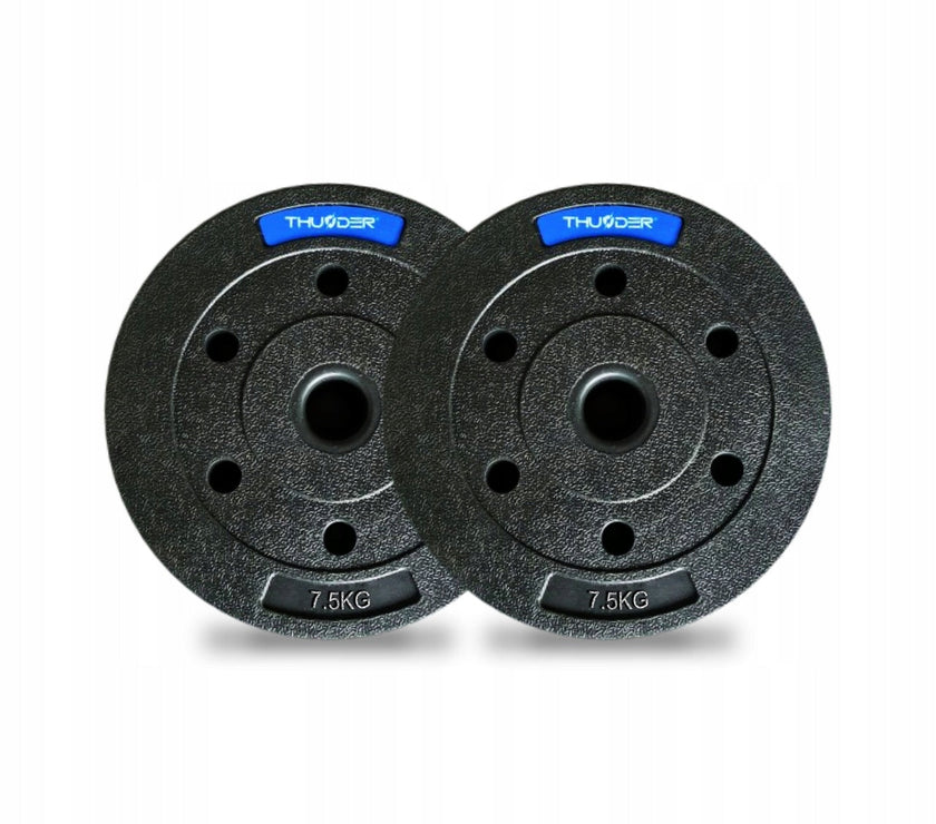 TH 15kg Bitumenvægte Sæt - 2x7,5kg 31mm Hjemmegym gym4all