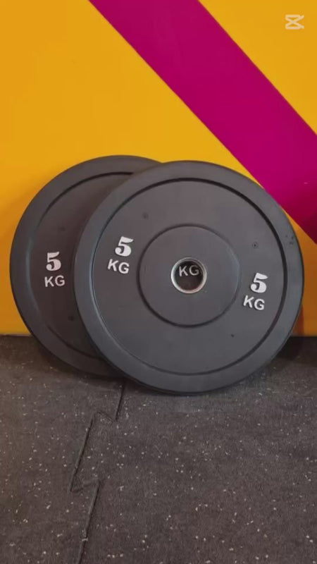 Bumper Plate Sæt 100kg - Professionel Vægtskiver til Styrketræning