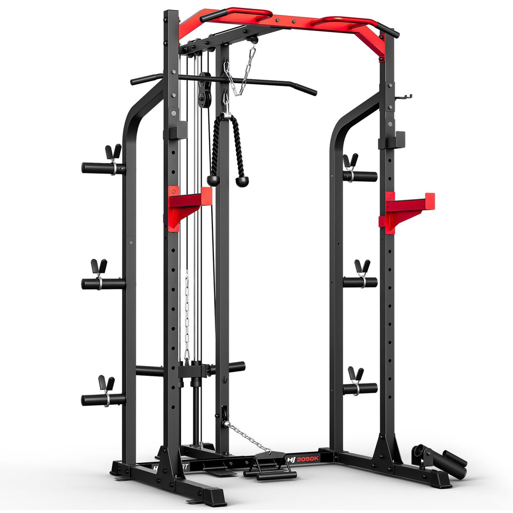Squat Rack med Cable Tower – HS-2050K Power Rack til Hjemmegym