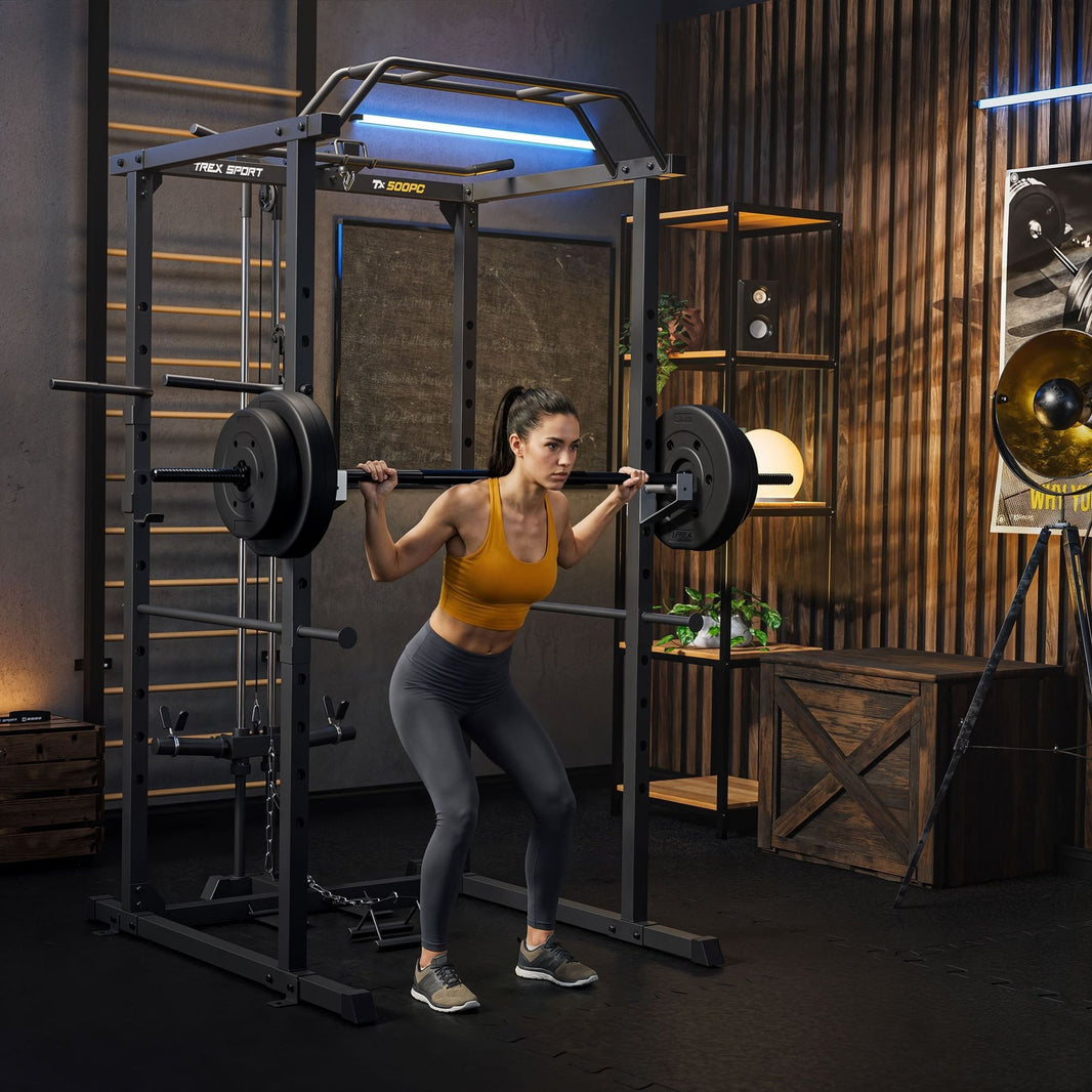 Squat Rack TX-500PC – Multifunktionel Træningsklatring til Hjemmegym