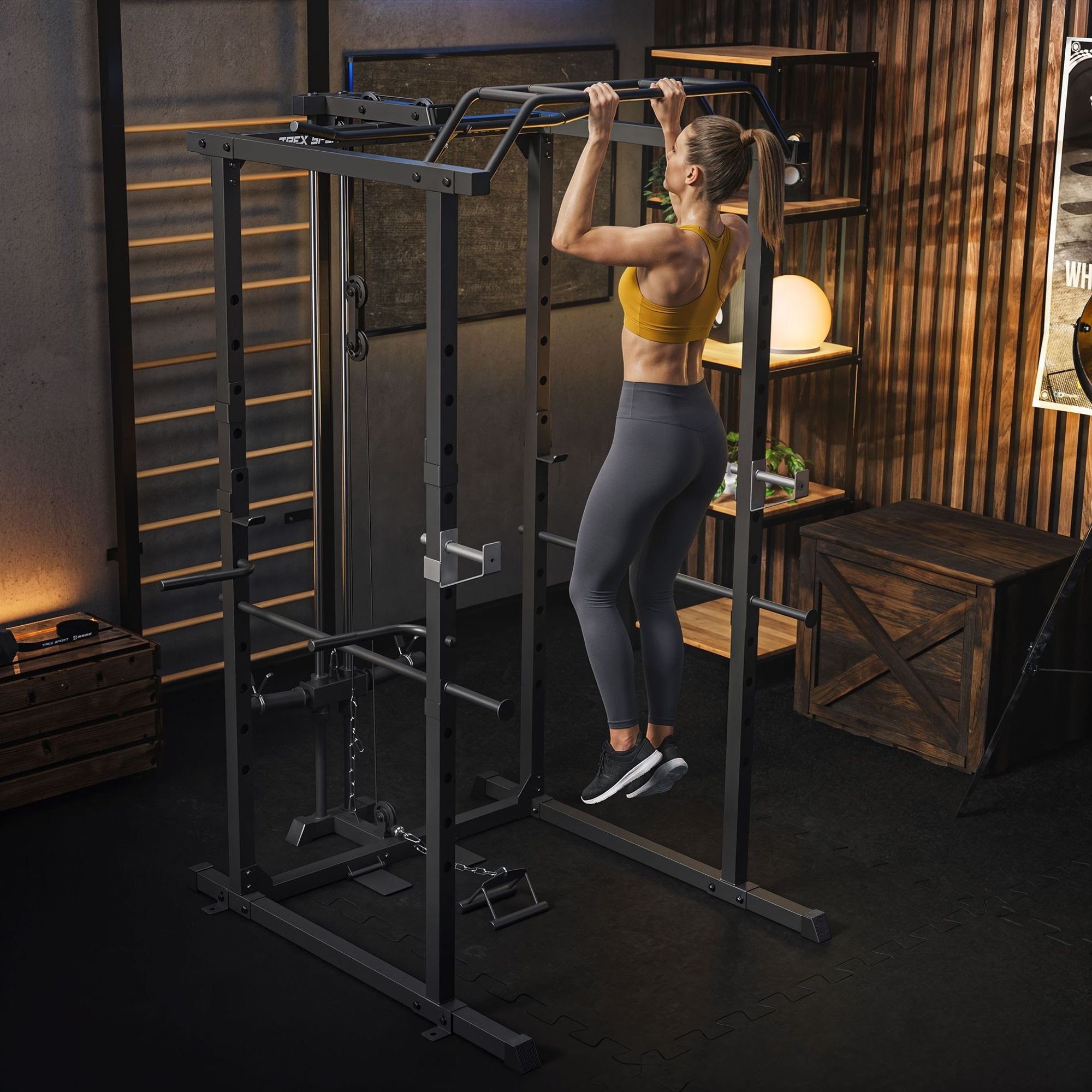 Squat Rack TX-500PC – Multifunktionel Træningsklatring til Hjemmegym