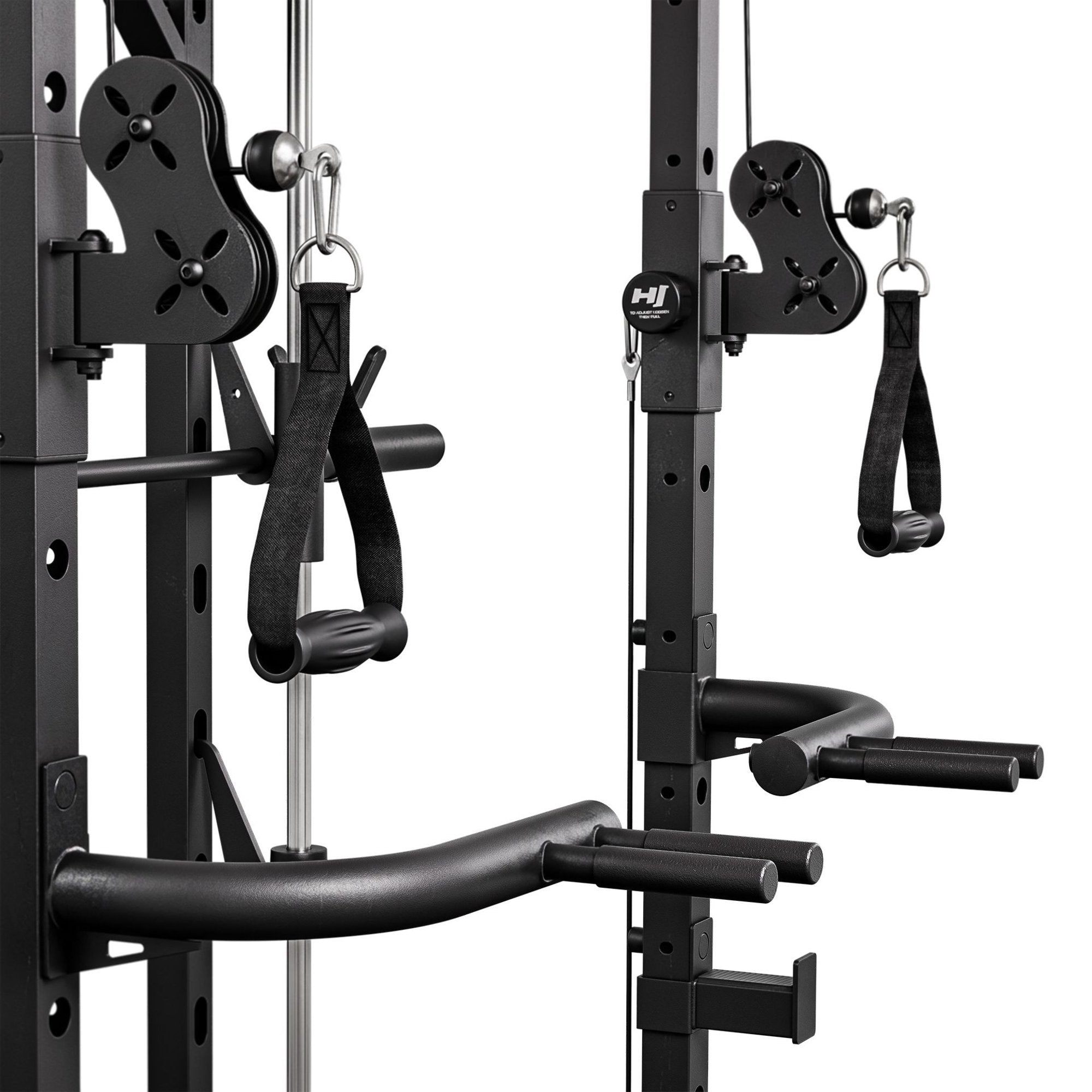 Power Rack HS-2090K – Smith Machine, Pull-Up Bar og Cable Tower