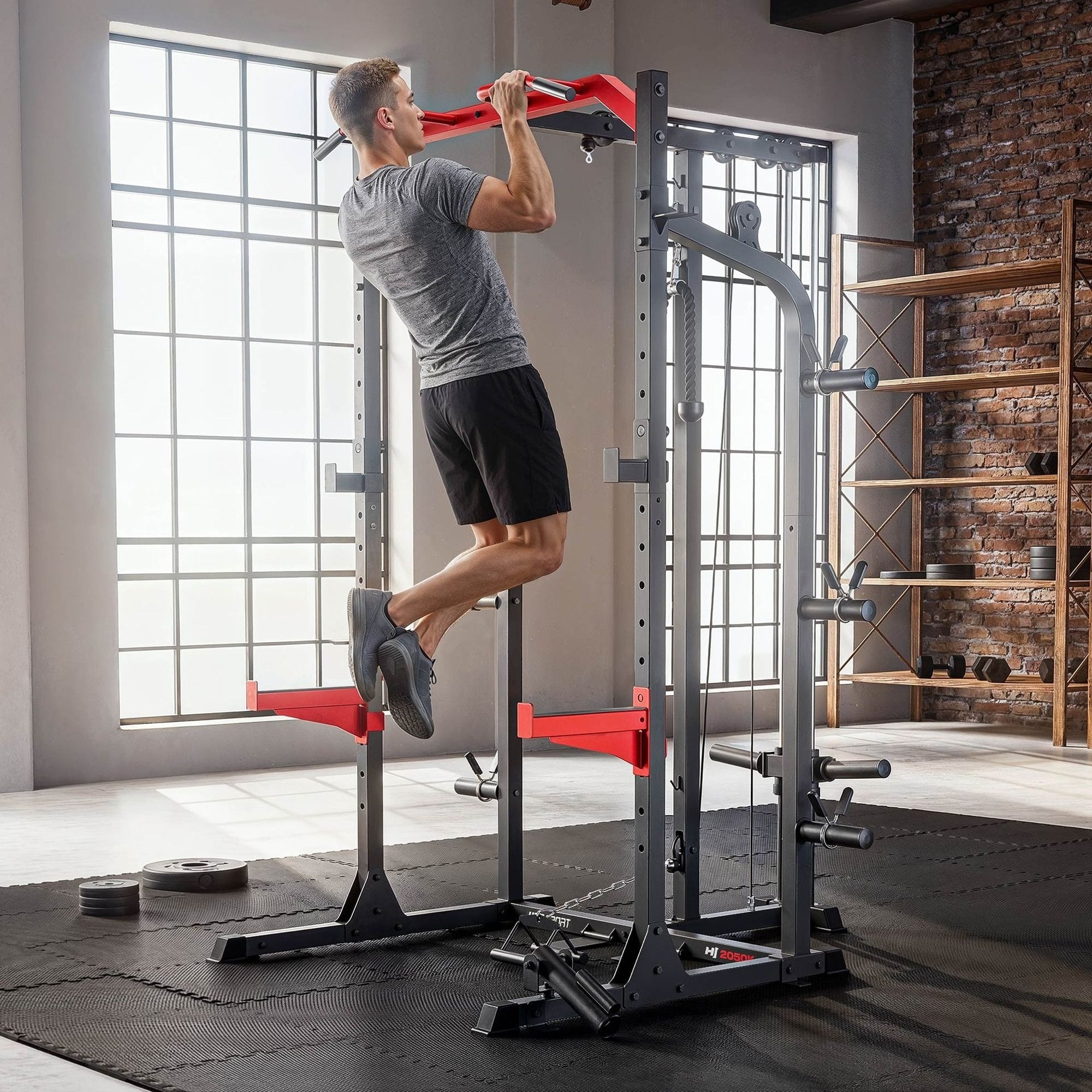 Squat Rack med Cable Tower – HS-2050K Power Rack til Hjemmegym