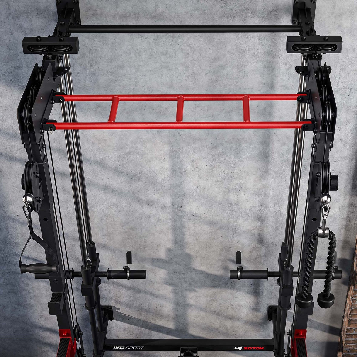 Wall Squat Rack HS-2070K – Vægmonteret Power Rack med Cable Tower