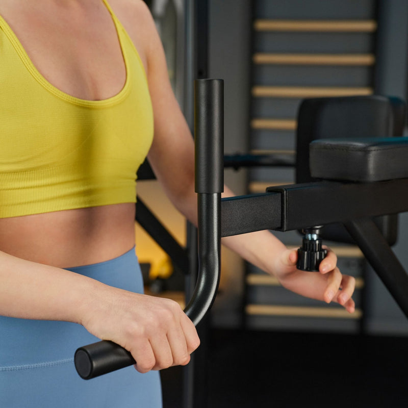 Trex Sport TX-150PR Dip Bar – 4-i-1 Pull-up & Dip Station