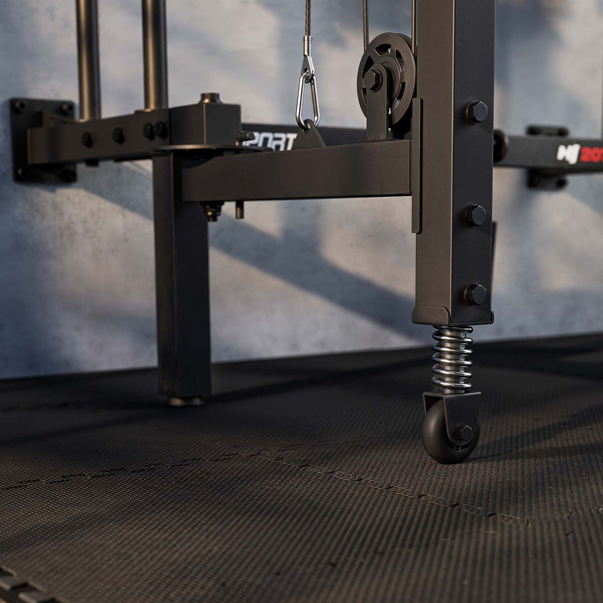 Wall Squat Rack HS-2070K – Vægmonteret Power Rack med Cable Tower
