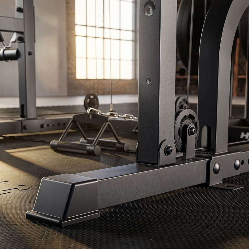 Power Rack HS-2090K – Smith Machine, Pull-Up Bar og Cable Tower
