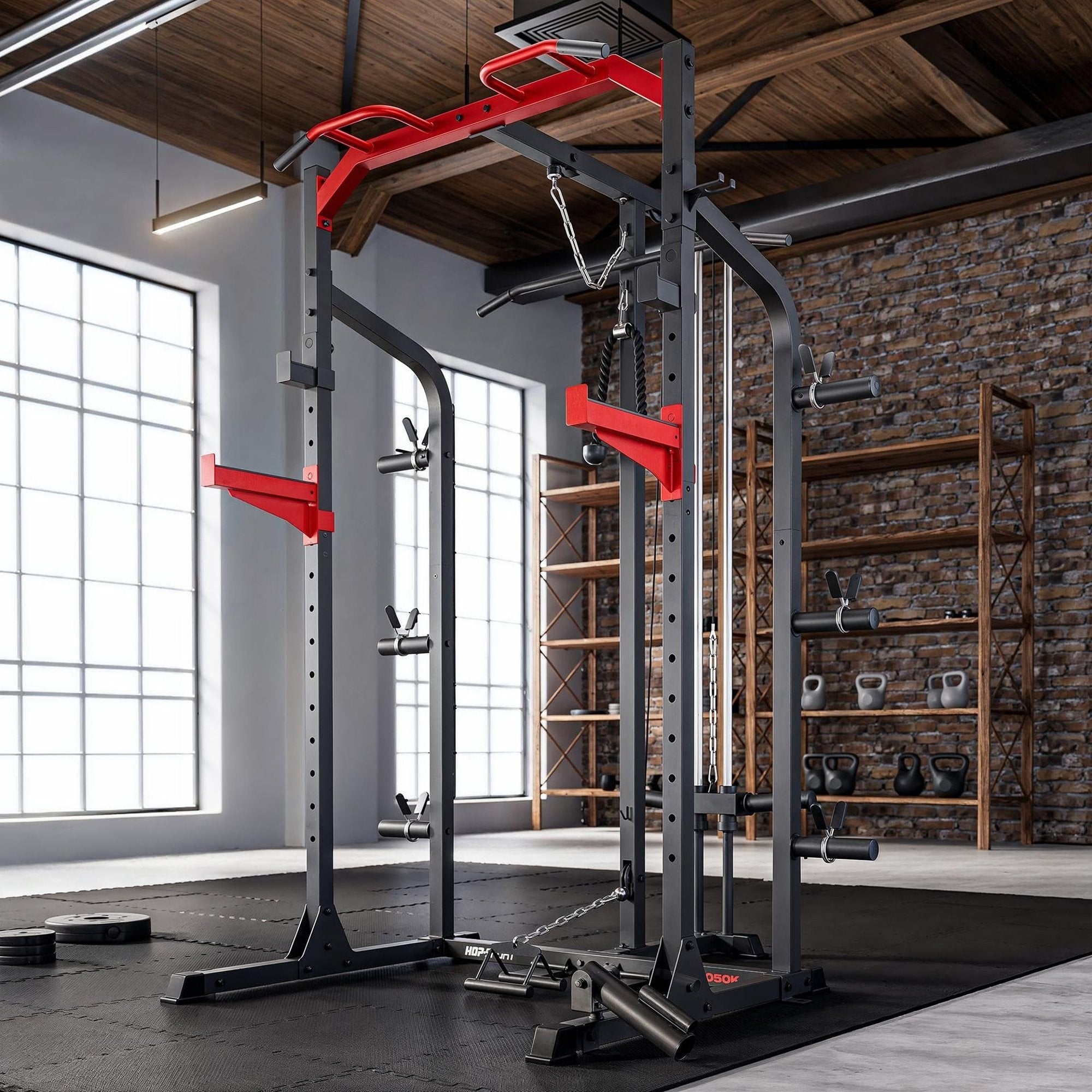 Squat Rack med Cable Tower – HS-2050K Power Rack til Hjemmegym
