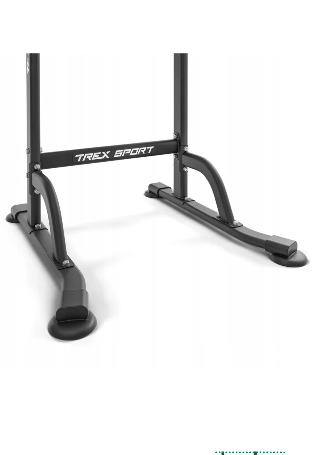 Stabil base på Trex Pull Up Dips Stativ med 72 cm bundbredde.