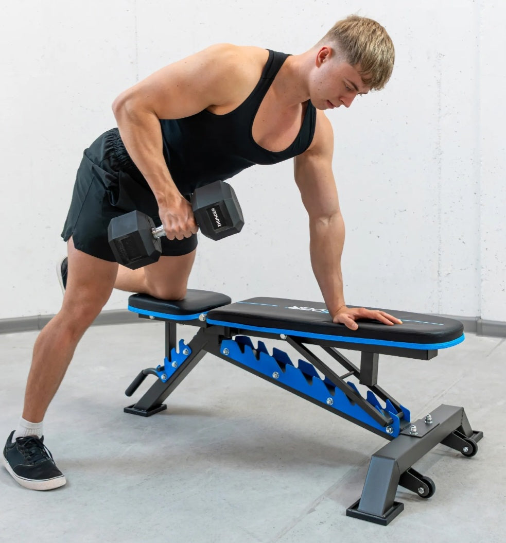 GRYND Justerbar Træningsbænk THUNDER - 8 Positioner